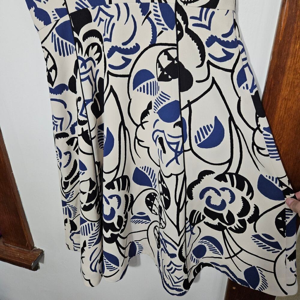 Anthropologie Vanessa Virginia Sleeveless Fit & Flare Floral Dress Size 6 Small - Picture 6 of 9